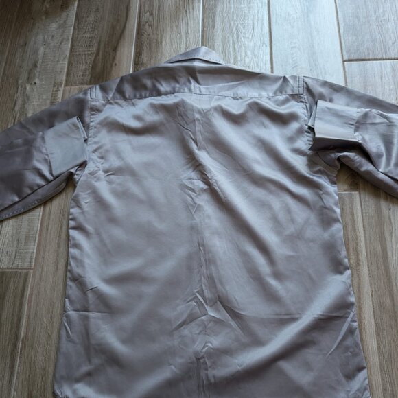 Marlboro Classics Gray 100% Cotton Dress Shirt XL Cowboy Collar - Picture 4 of 6